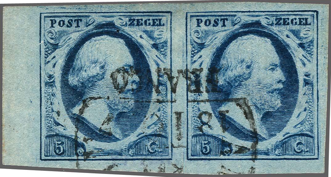 Lot 3914 - Netherlands and former colonies NL 1852 King William III -  Corinphila Veilingen Auction 250-253 - Day 4 - Proofs of Netherlands former colonies