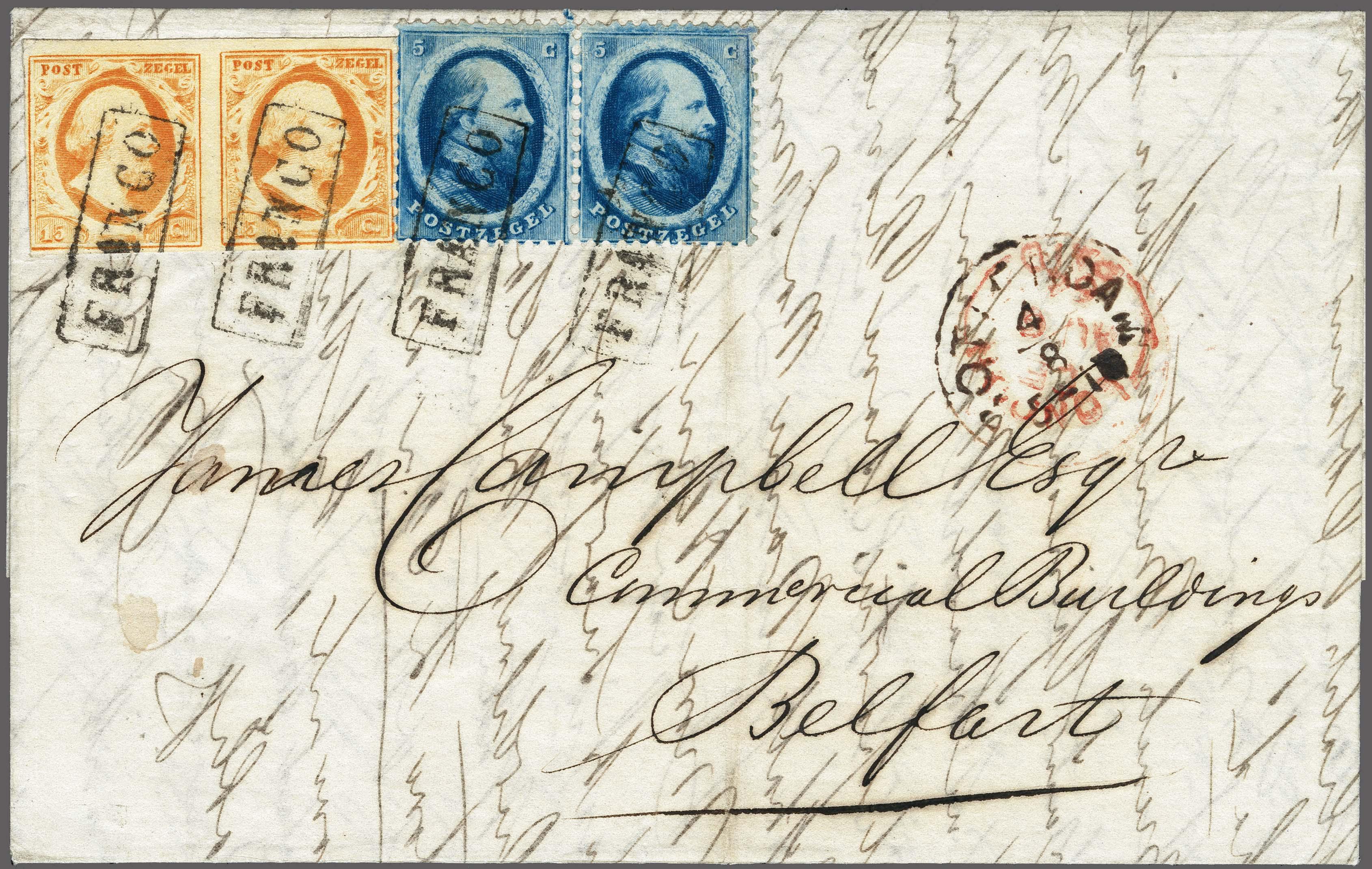 Lot 4234 - Netherlands and former colonies NL 1852 King William III - Corinphila Veilingen Auction 250-253 - Day 4 - Proofs of Netherlands former colonies Lot 4234 - Netherlands and former colonies NL 1852 King William III - Corinphila Veilingen Auction 250-253 - Day 4 - Proofs of Netherlands former colonies
