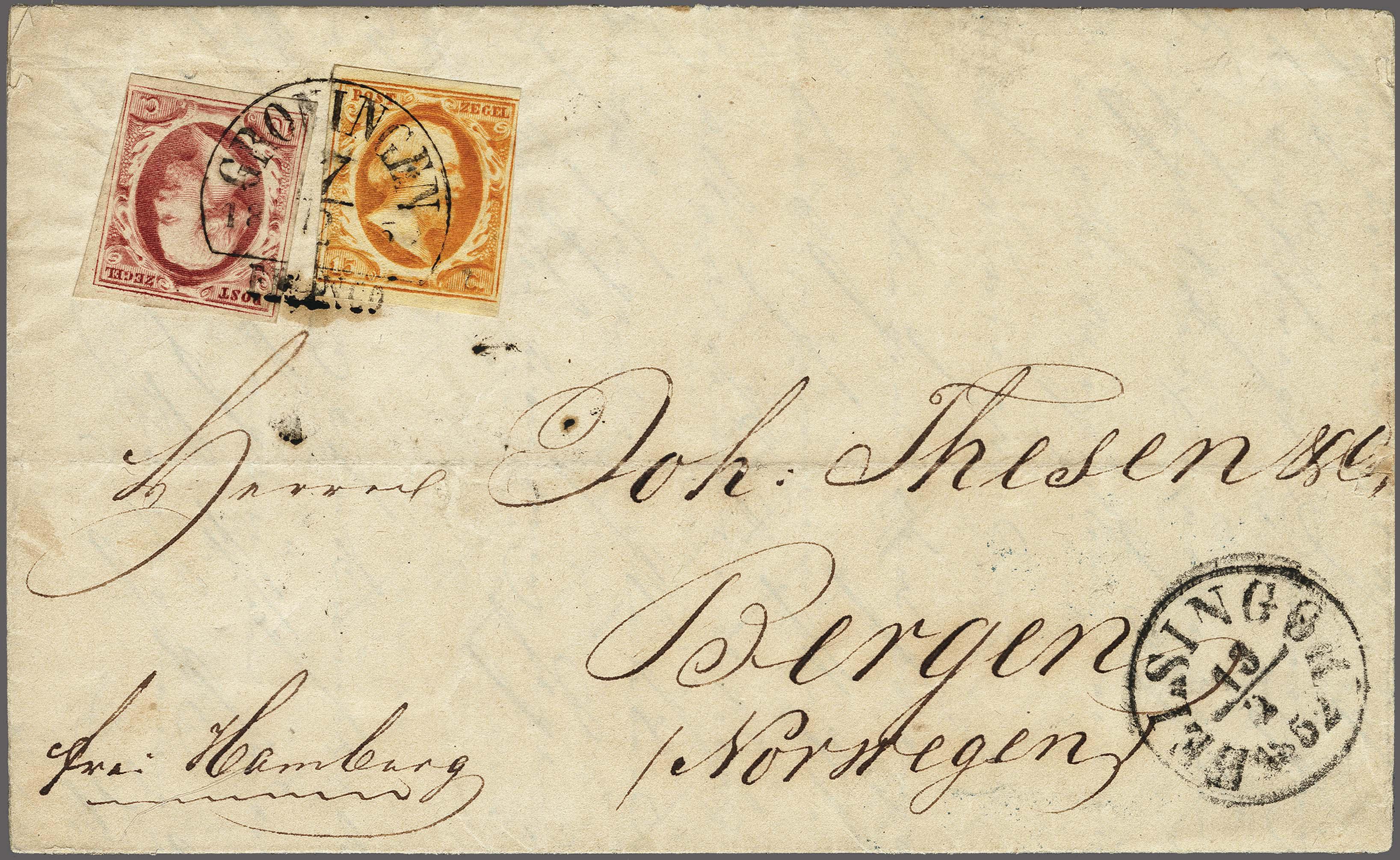Lot 4192 - Netherlands and former colonies NL 1852 King William III - Corinphila Veilingen Auction 250-253 - Day 4 - Proofs of Netherlands former colonies Lot 4192 - Netherlands and former colonies NL 1852 King William III - Corinphila Veilingen Auction 250-253 - Day 4 - Proofs of Netherlands former colonies
