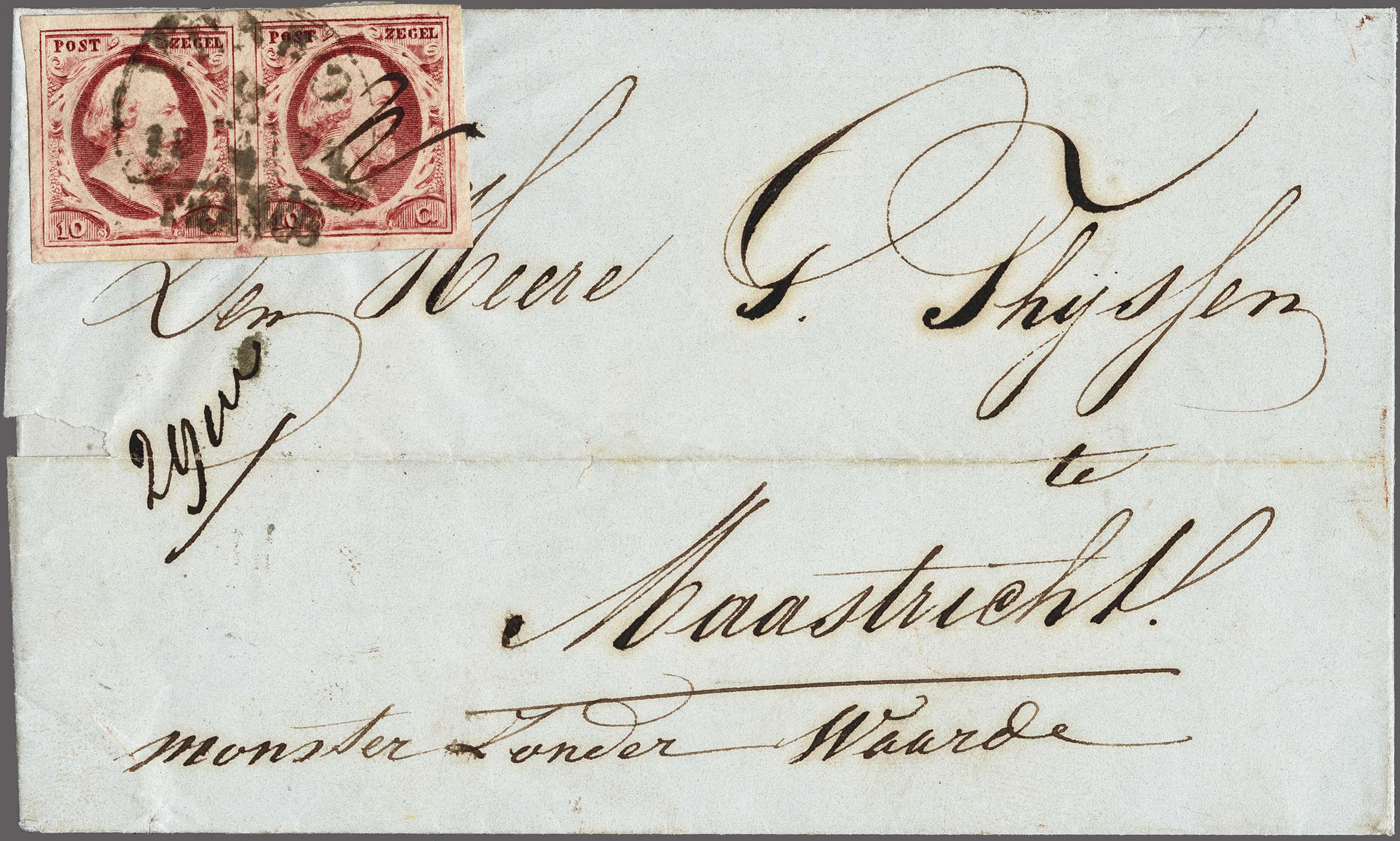 Lot 4196 - Netherlands and former colonies NL 1852 King William III - Corinphila Veilingen Auction 250-253 - Day 4 - Proofs of Netherlands former colonies Lot 4196 - Netherlands and former colonies NL 1852 King William III - Corinphila Veilingen Auction 250-253 - Day 4 - Proofs of Netherlands former colonies