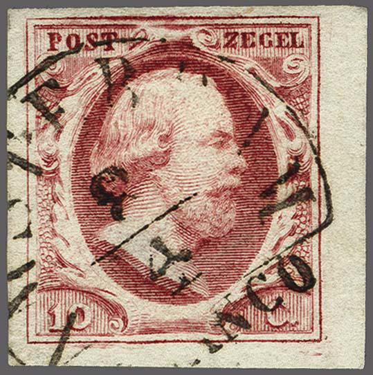 Lot 4013 - Netherlands and former colonies NL 1852 King William III - Corinphila Veilingen Auction 250-253 - Day 4 - Proofs of Netherlands former colonies Lot 4013 - Netherlands and former colonies NL 1852 King William III - Corinphila Veilingen Auction 250-253 - Day 4 - Proofs of Netherlands former colonies