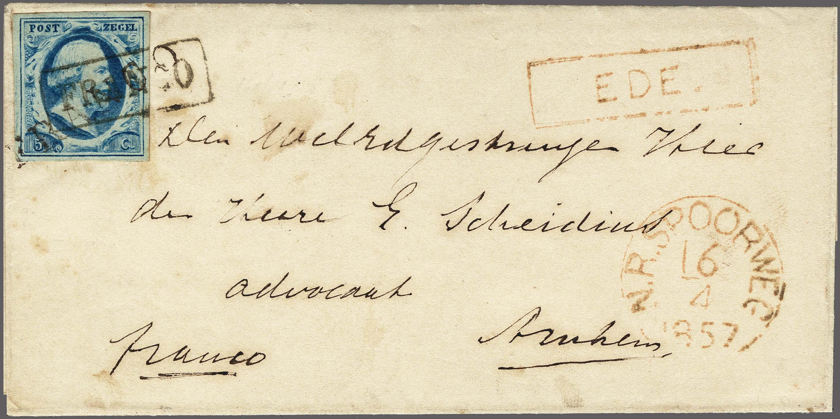 Lot 4178 - Netherlands and former colonies NL 1852 King William III - Corinphila Veilingen Auction 250-253 - Day 4 - Proofs of Netherlands former colonies Lot 4178 - Netherlands and former colonies NL 1852 King William III - Corinphila Veilingen Auction 250-253 - Day 4 - Proofs of Netherlands former colonies