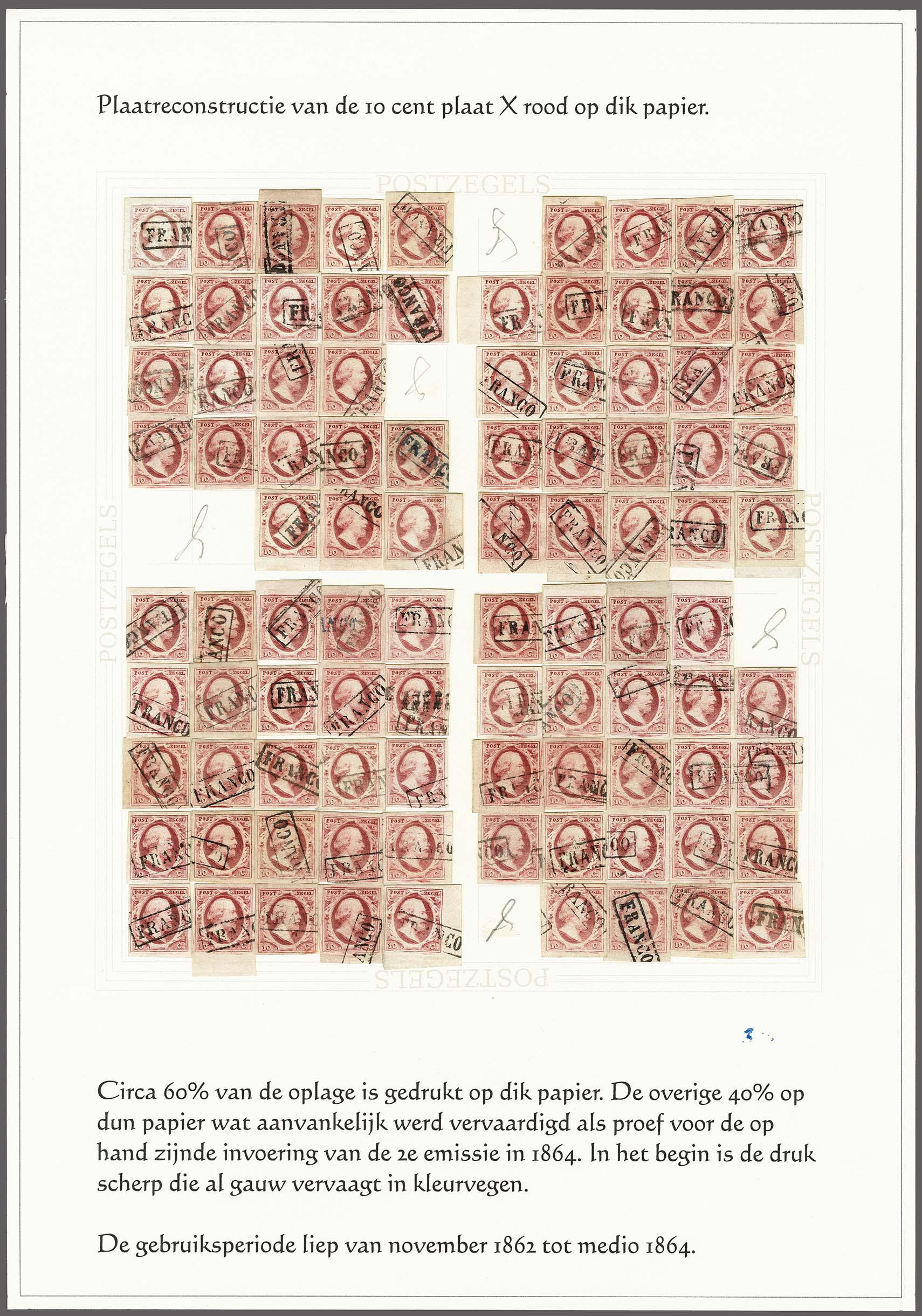 Lot 4154 - Netherlands and former colonies NL 1852 King William III -  Corinphila Veilingen Auction 250-253 - Day 4 - Proofs of Netherlands former colonies