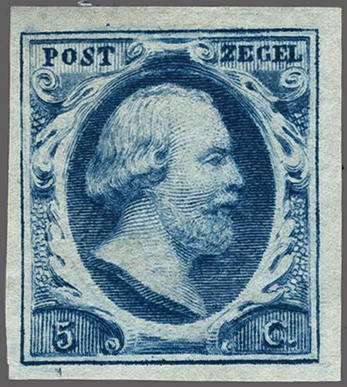 Lot 3841 - Netherlands and former colonies NL 1852 King William III -  Corinphila Veilingen Auction 250-253 - Day 4 - Proofs of Netherlands former colonies