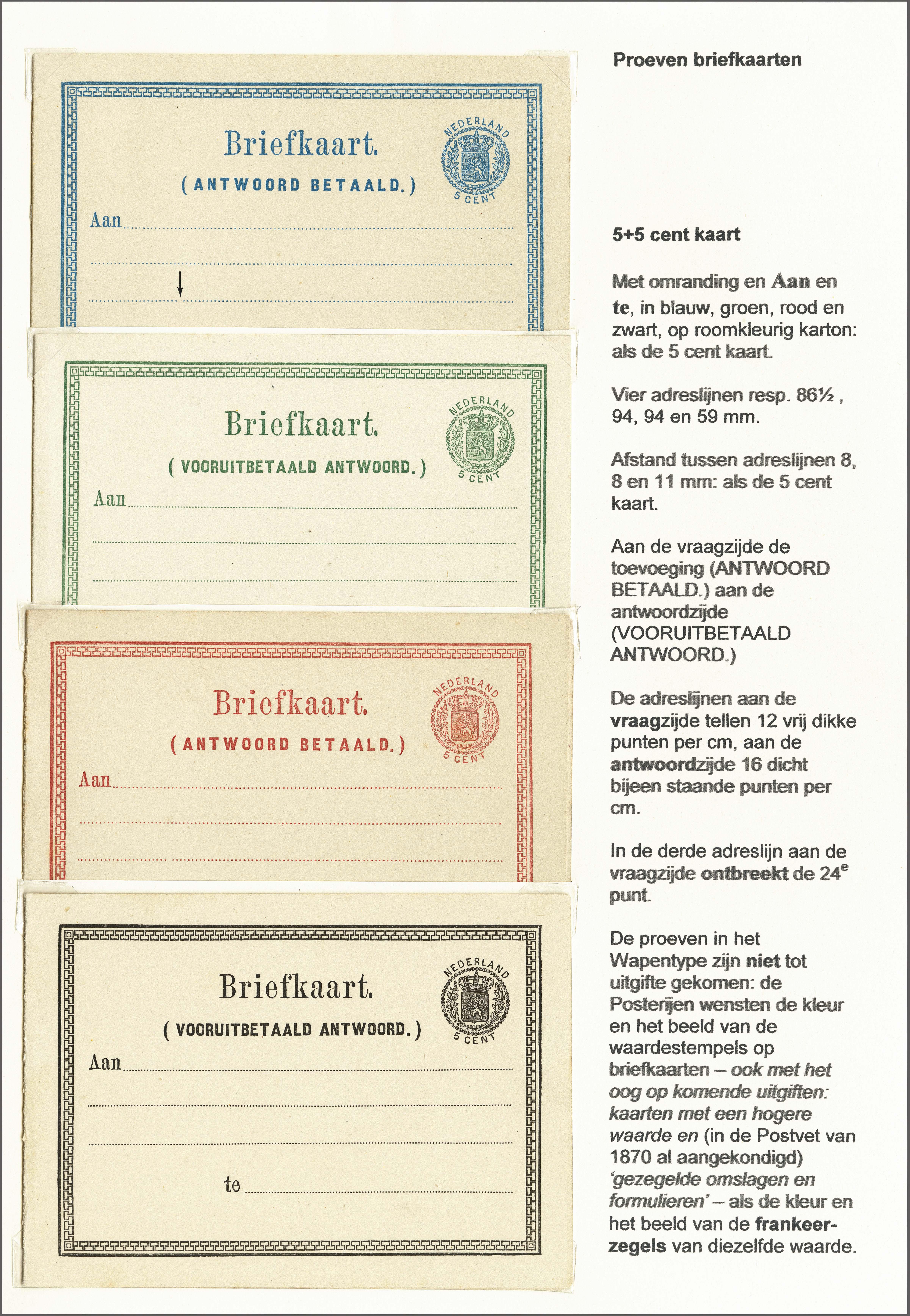 Lot 2568 - Netherlands and former colonies Netherlands Postal Stationery - Corinphila Veilingen Auction 250-253 - Day 3 - Netherlands and former colonies - Single lots & Picture postcards Lot 2568 - Netherlands and former colonies Netherlands Postal Stationery - Corinphila Veilingen Auction 250-253 - Day 3 - Netherlands and former colonies - Single lots & Picture postcards