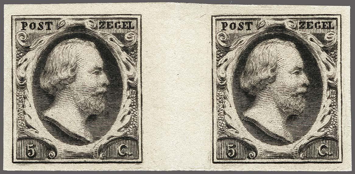 Lot 3808 - Netherlands and former colonies NL 1852 King William III - Corinphila Veilingen Auction 250-253 - Day 4 - Proofs of Netherlands former colonies Lot 3808 - Netherlands and former colonies NL 1852 King William III - Corinphila Veilingen Auction 250-253 - Day 4 - Proofs of Netherlands former colonies